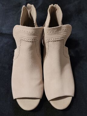 Clarks Women's Open-Toe Suede Booties